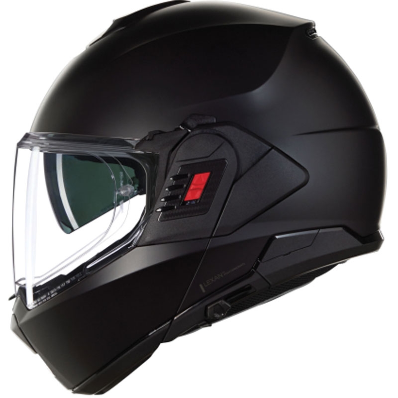 Nolan N120-1 Classico N-COM 302 matēta melna atvāžamā motocikla ķivere