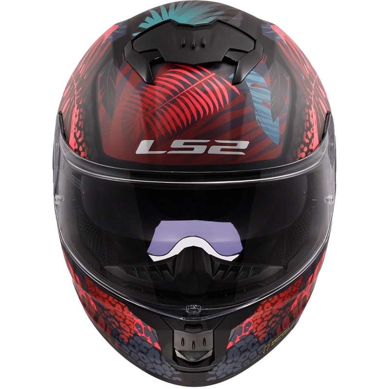 LS2 FF808 Stream II Jungle Black-Pink-Blue Integrālā motociklu ķivere