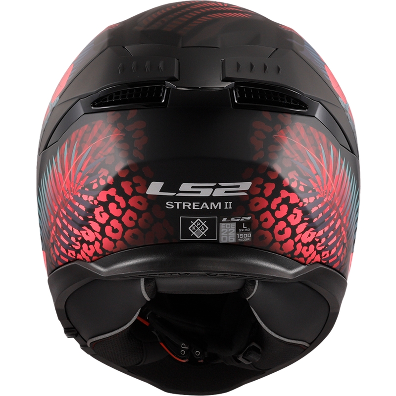 LS2 FF808 Stream II Jungle Black-Pink-Blue Integrālā motociklu ķivere