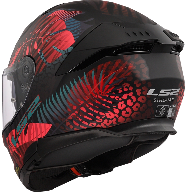 LS2 FF808 Stream II Jungle Black-Pink-Blue Integrālā motociklu ķivere