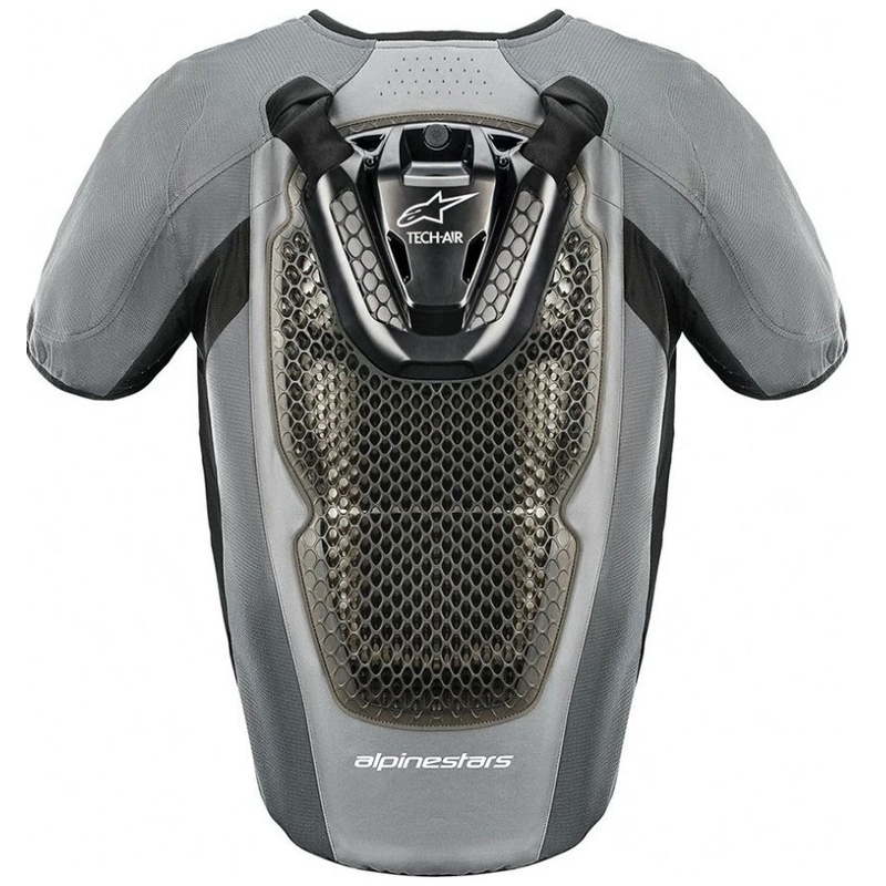 Alpinestars Tech-Air® 5 pelēk-melna drošības spilvenu veste - II pakāpe - II. kvalitāte