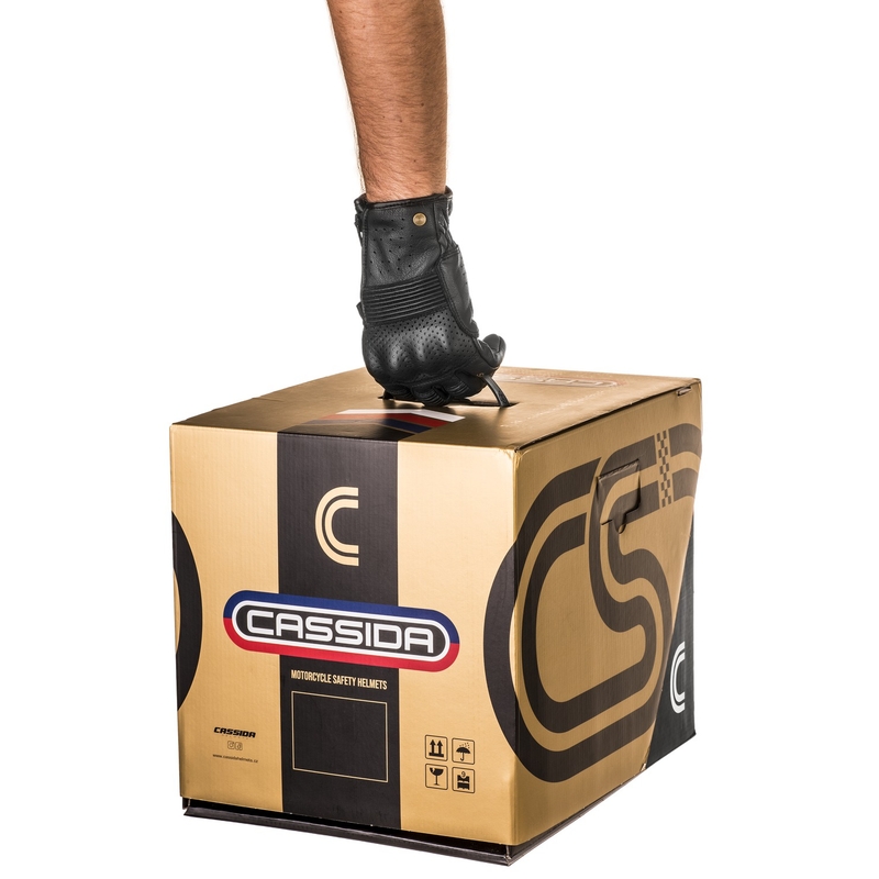 Integrālā motociklista ķivere Cassida Fibre Super Hooligan melnā-zaļā krāsā - II klase