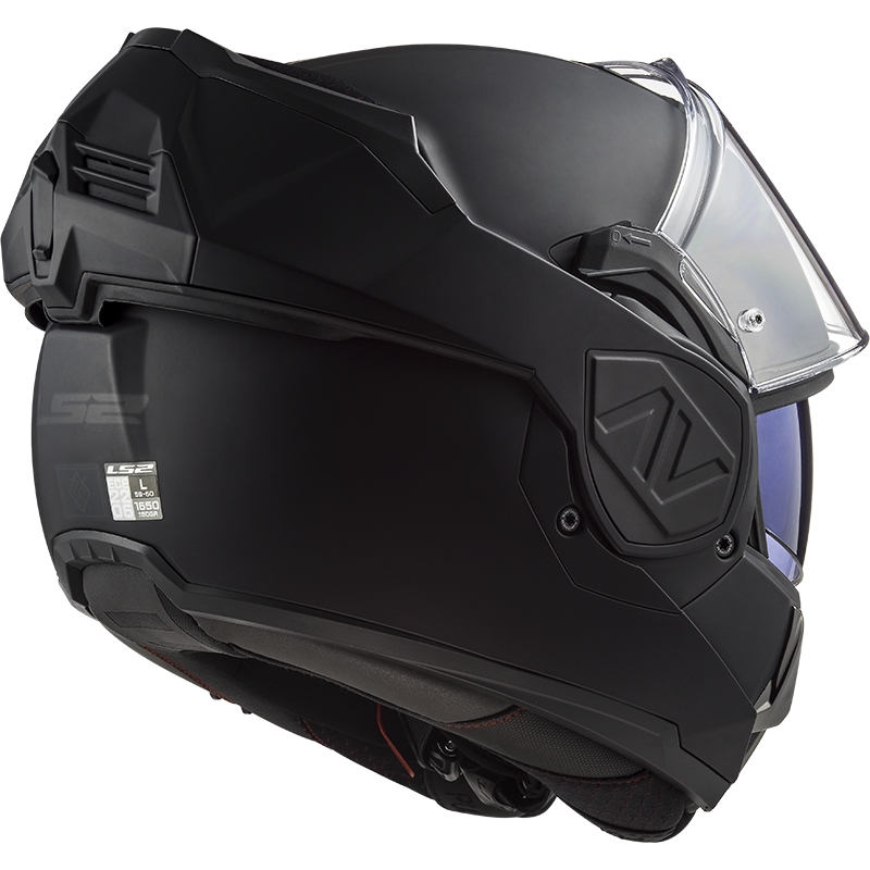 Saliekamā motociklista ķivere LS2 FF906 Advant Noir-06 melna - II klase - II. kvalitāte