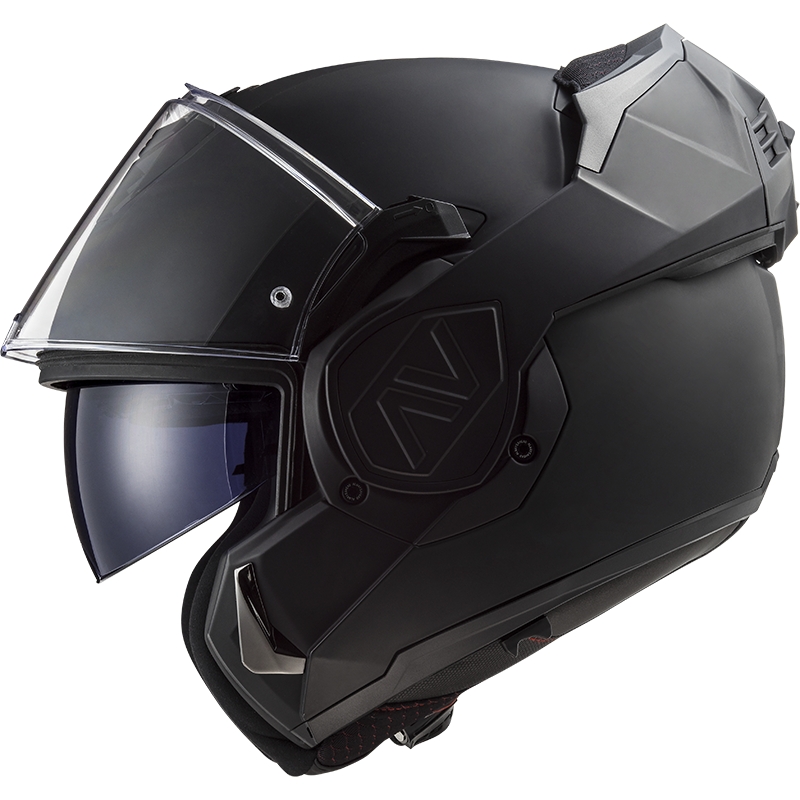 Saliekamā motociklista ķivere LS2 FF906 Advant Noir-06 melna - II klase - II. kvalitāte