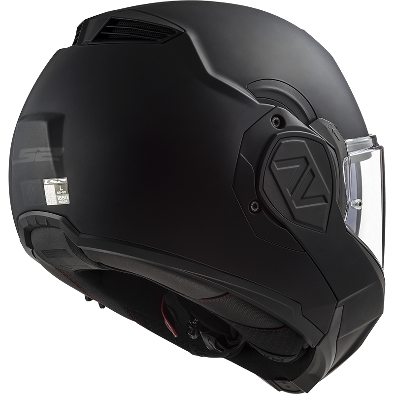 Saliekamā motociklista ķivere LS2 FF906 Advant Noir-06 melna - II klase - II. kvalitāte