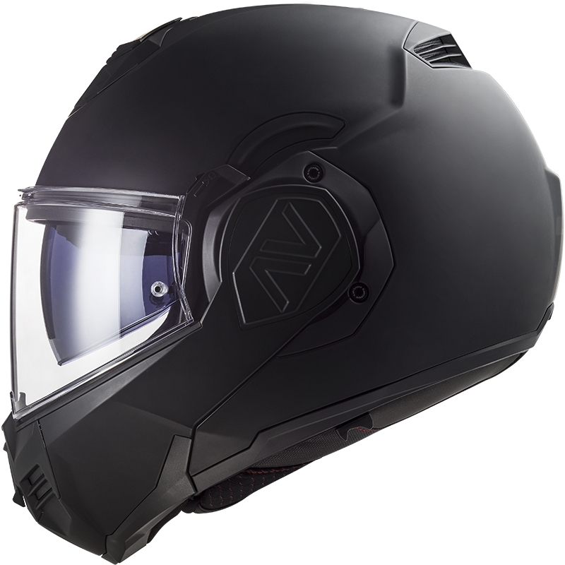 Saliekamā motociklista ķivere LS2 FF906 Advant Noir-06 melna - II klase - II. kvalitāte