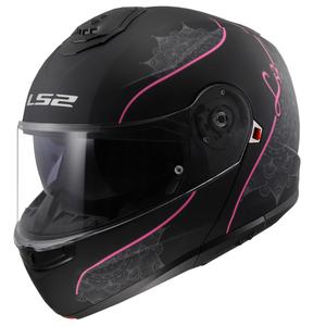 Flip-up ķivere LS2 FF908 Strobe II Lux black-pink - II pakāpe - II. kvalitāte