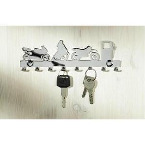 Hromēts atslēgu turētājs - 8 āķi