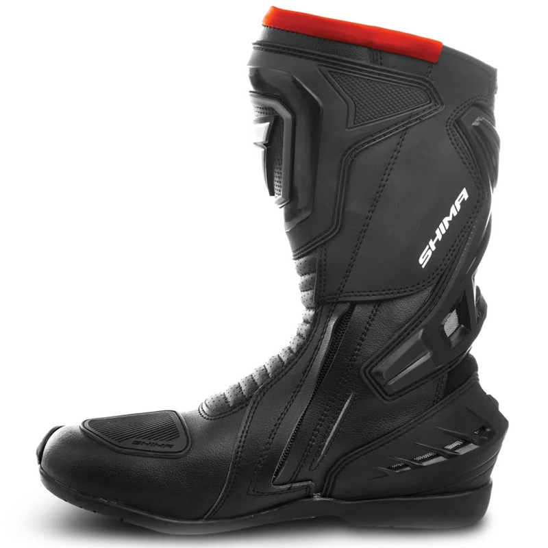 Motocikla zābaki Shima RSX-6 melni-fluo sarkani