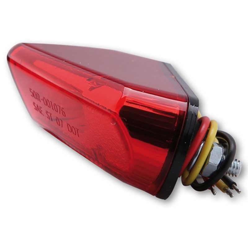 Aizmugurējais lukturis motociklam Highsider Smart LED sarkans