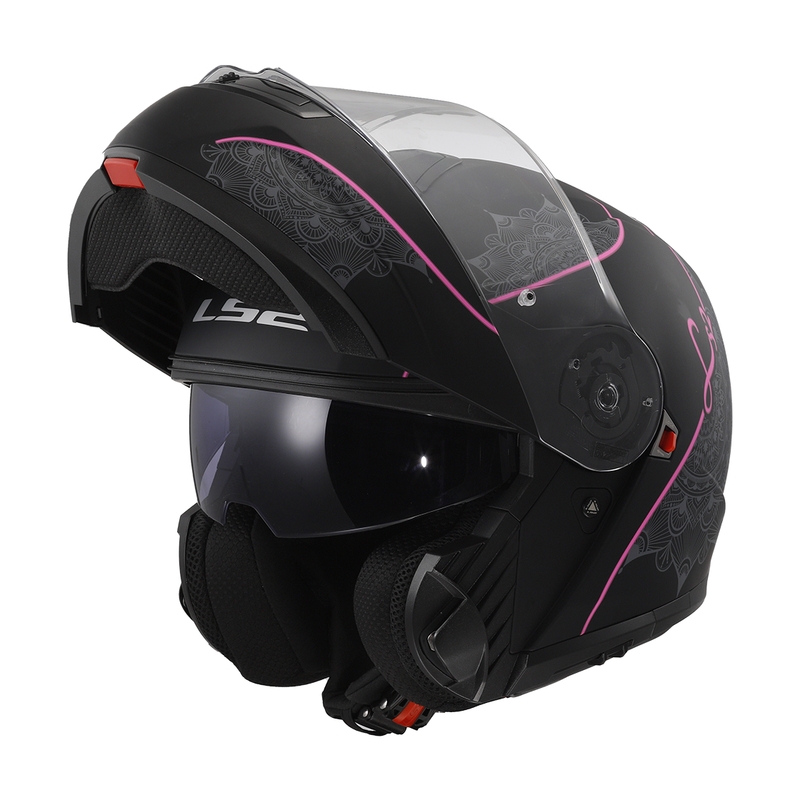 LS2 FF908 Strobe II Lux melnā un rozā krāsā