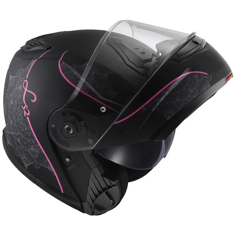 LS2 FF908 Strobe II Lux melnā un rozā krāsā