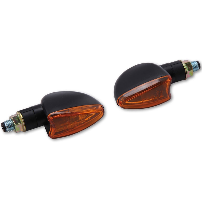 Highsider Smart Arrow Mini melni un oranži motocikla bākugunis