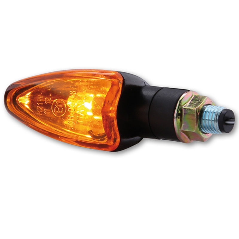 Highsider Smart Arrow Mini melni un oranži motocikla bākugunis