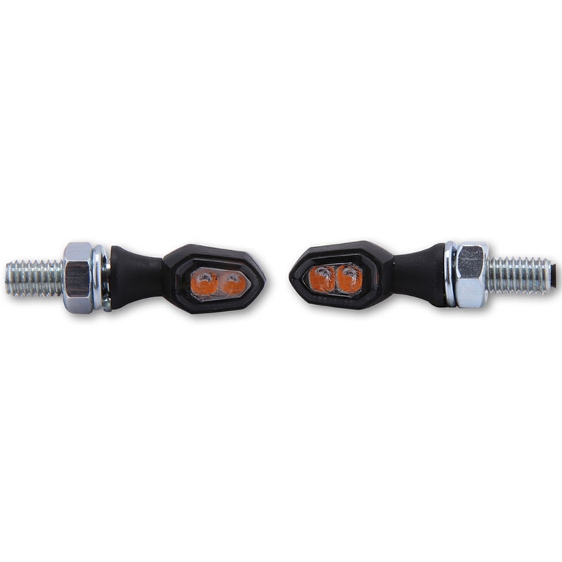 Highsider Smart Crumb LED melni un dūmu motociklu bākugunis