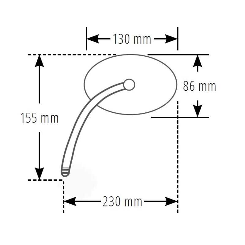 Atpakaļskata spogulis Highsider Smart Booster 2 kreisais/taisnais melns