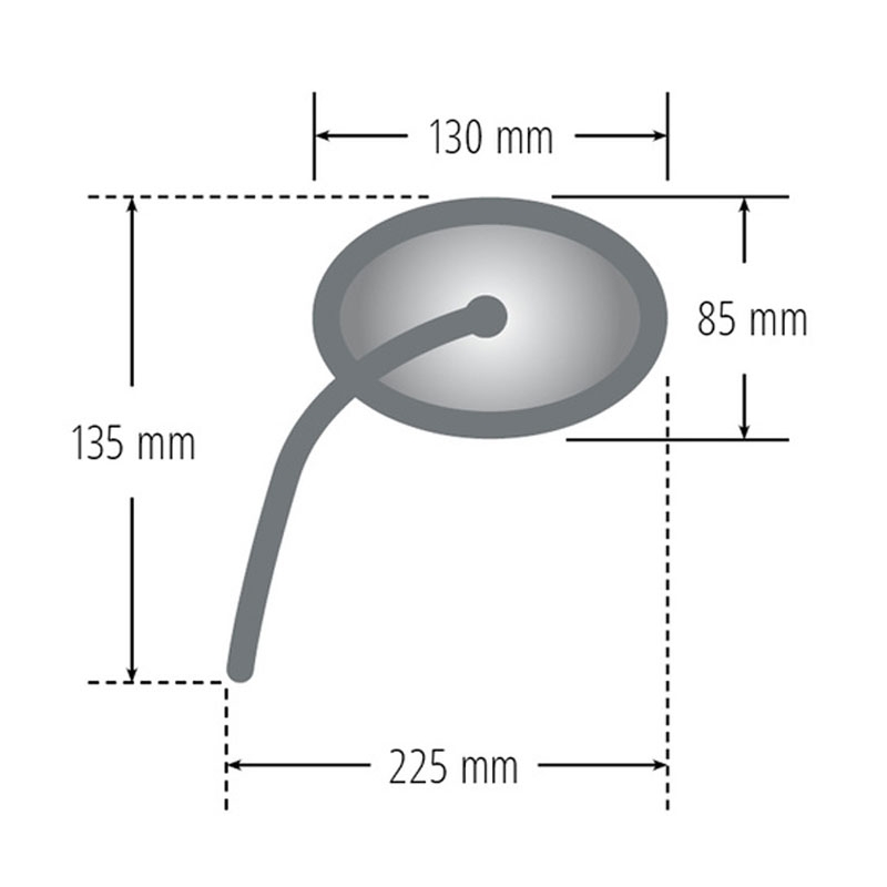 Atpakaļskata spogulis Highsider Smart Booster 2 ALU kreisais/taisnais melns