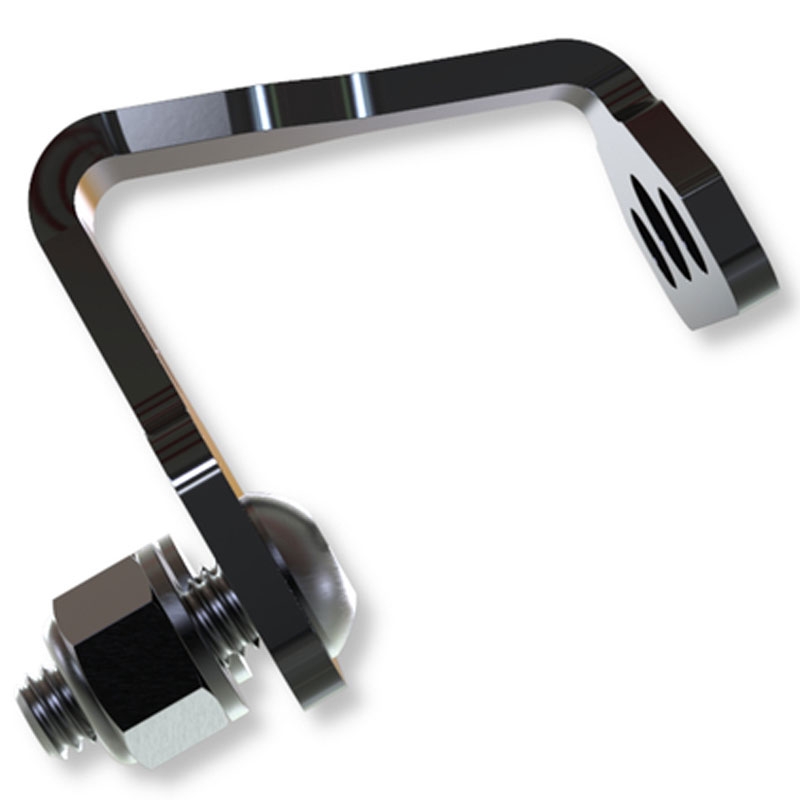 Numura zīmes apgaismojuma turētājs Highsider Pro S melns