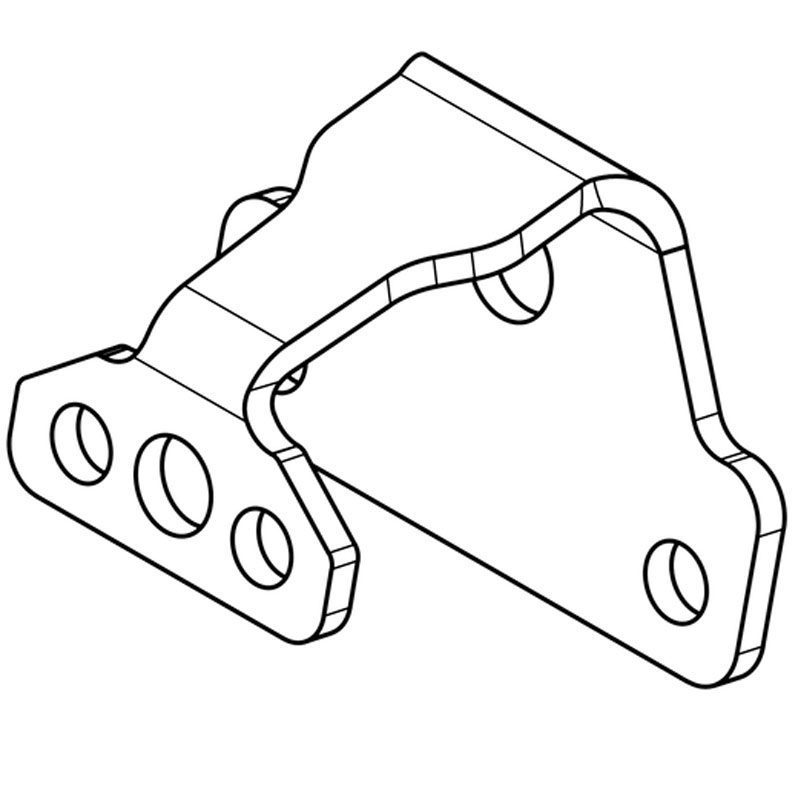 Numura zīmes apgaismojuma turētājs Highsider Pro S melns