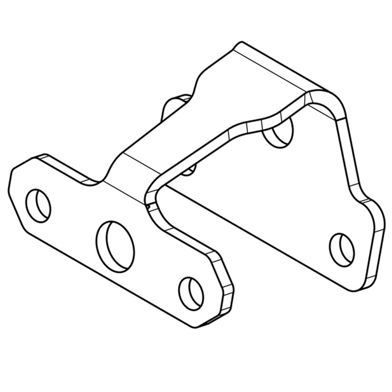Numura zīmes apgaismojuma turētājs Highsider Pro XL melns