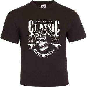 T-krekls RSA American Classic Motocikli melns