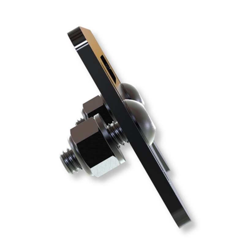 Numura zīmes apgaismojuma turētājs Highsider Pro Plate melns