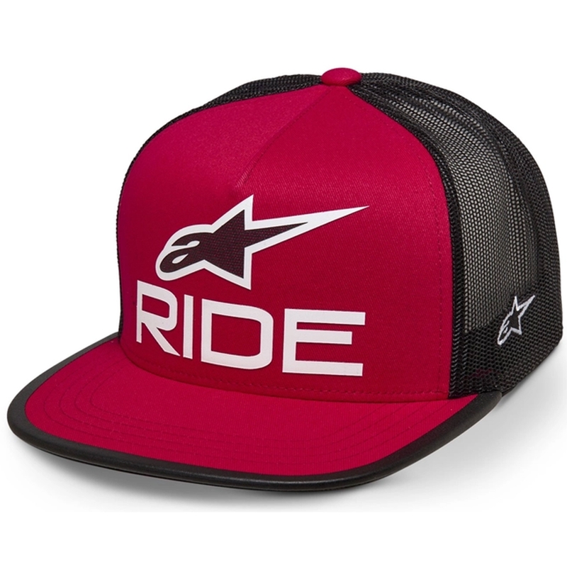 Alpinestars Ride 4.0 ER cepure sarkanā-melnā-baltā krāsā