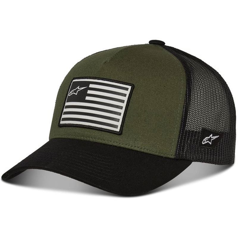 Alpinestars Flag Snap cepure green-black