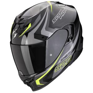 Integrēta moto ķivere Scorpion EXO-520 EVO AIR TERRA melna-sudraba-fluo dzeltena izpārdošana