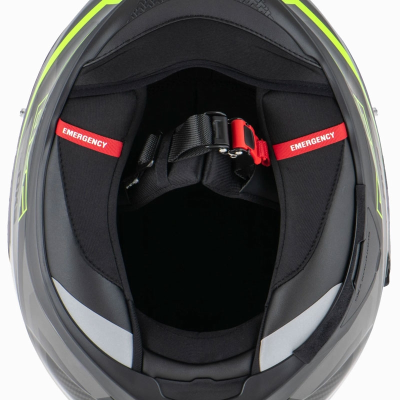 Integrēta moto ķivere Scorpion EXO-520 EVO AIR TERRA melna-sudraba-fluo dzeltena izpārdošana
