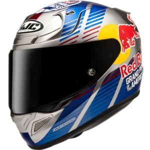 Integrālā motociklista ķivere HJC RPHA 12 Red Bull Austin GP II MC21 zili pelēka