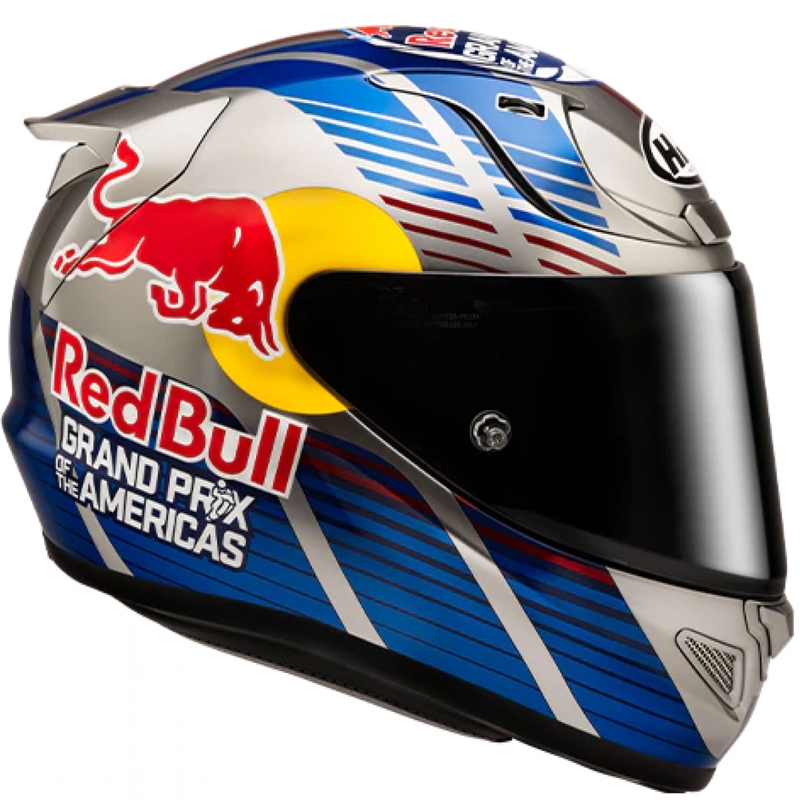 Integrālā motociklista ķivere HJC RPHA 12 Red Bull Austin GP II MC21 zili pelēka