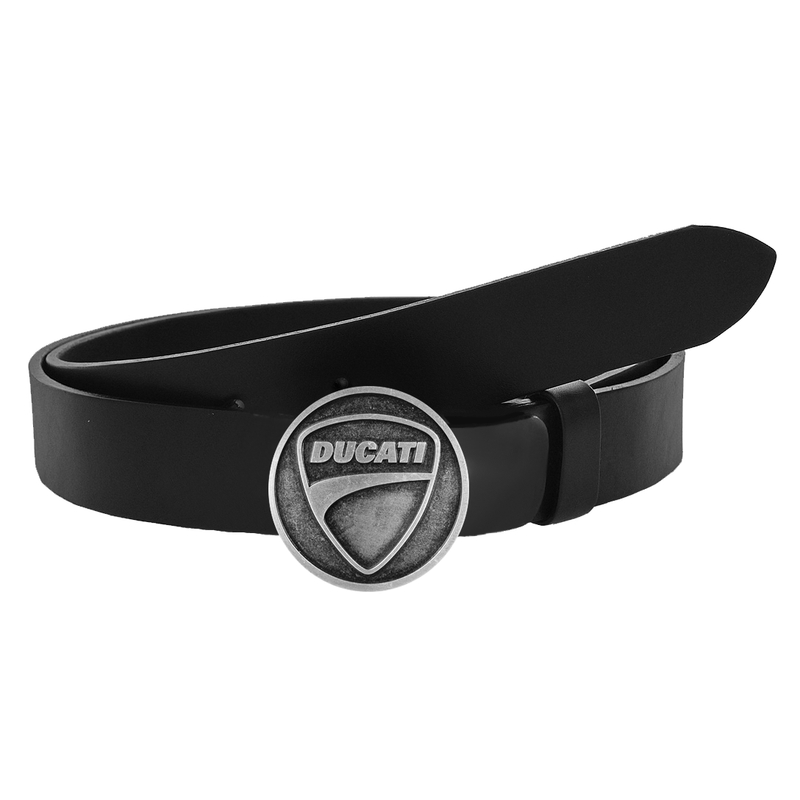 Ādas moto josta ar Ducati sprādzi