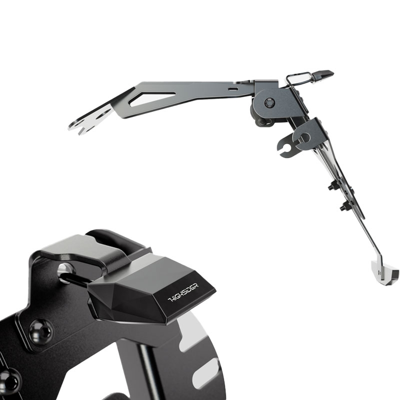 Numura zīmes turētājs ar apgaismojumu Highsider Akron RS PRO Aprilia melns