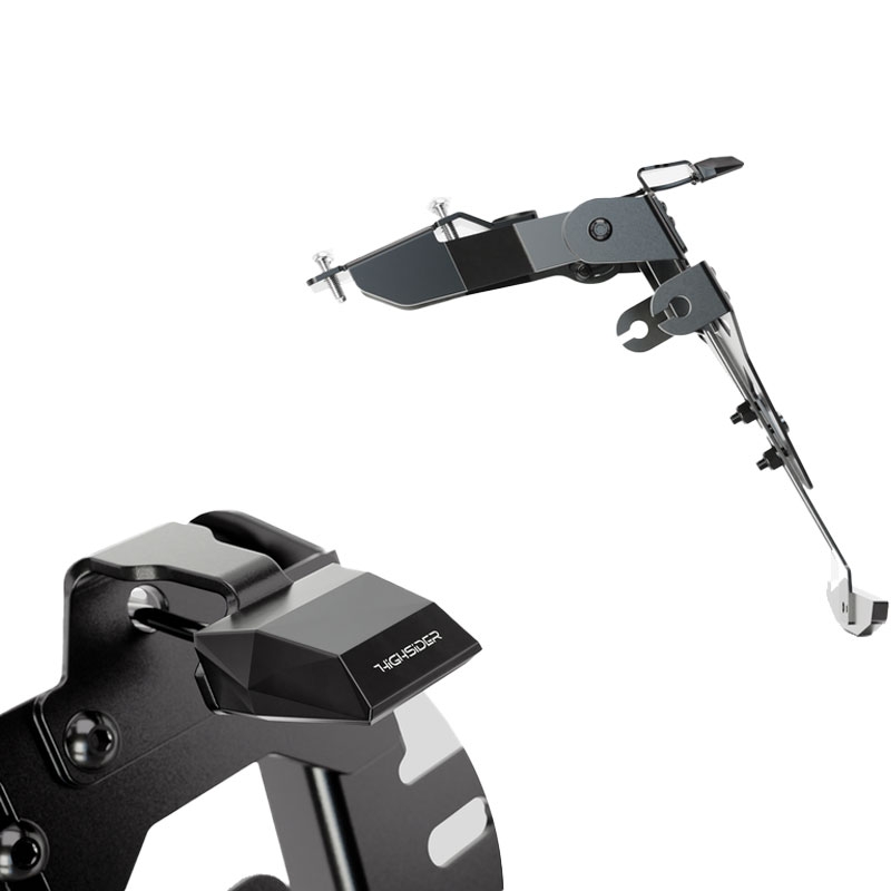 Numura zīmes turētājs ar apgaismojumu Highsider Akron RS PRO Honda CB 500 melns