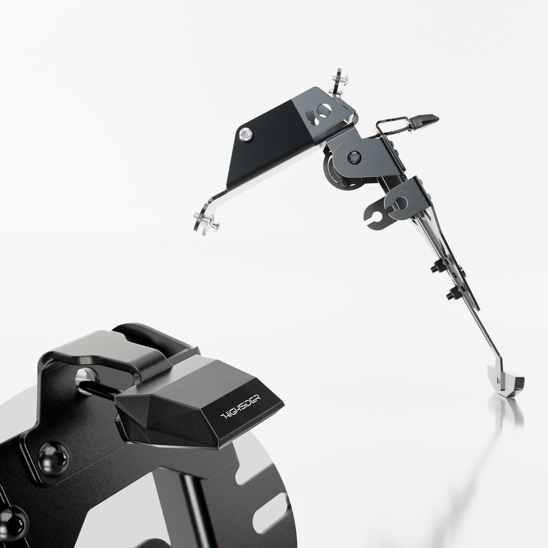 Numura zīmes turētājs ar apgaismojumu Highsider Akron RS PRO HUSQVARNA 701 melns