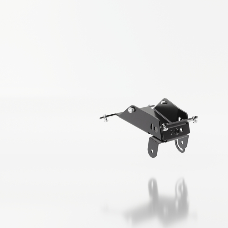 Numura zīmes turētājs ar apgaismojumu Highsider Akron RS PRO HUSQVARNA 701 melns