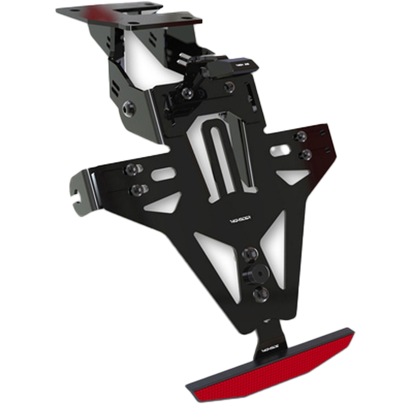 Numura zīmes turētājs ar apgaismojumu Highsider Akron RS PRO Kawasaki ER-6 melns