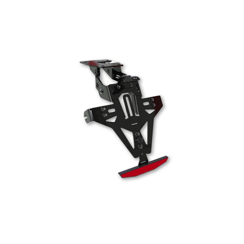Numura zīmes turētājs ar apgaismojumu Highsider Akron RS PRO Kawasaki Ninja, Z750, Z1000 melns