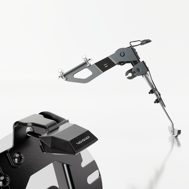 Numura zīmes turētājs ar apgaismojumu Highsider Akron RS PRO Kawasaki Z650, Ninja 650 melns