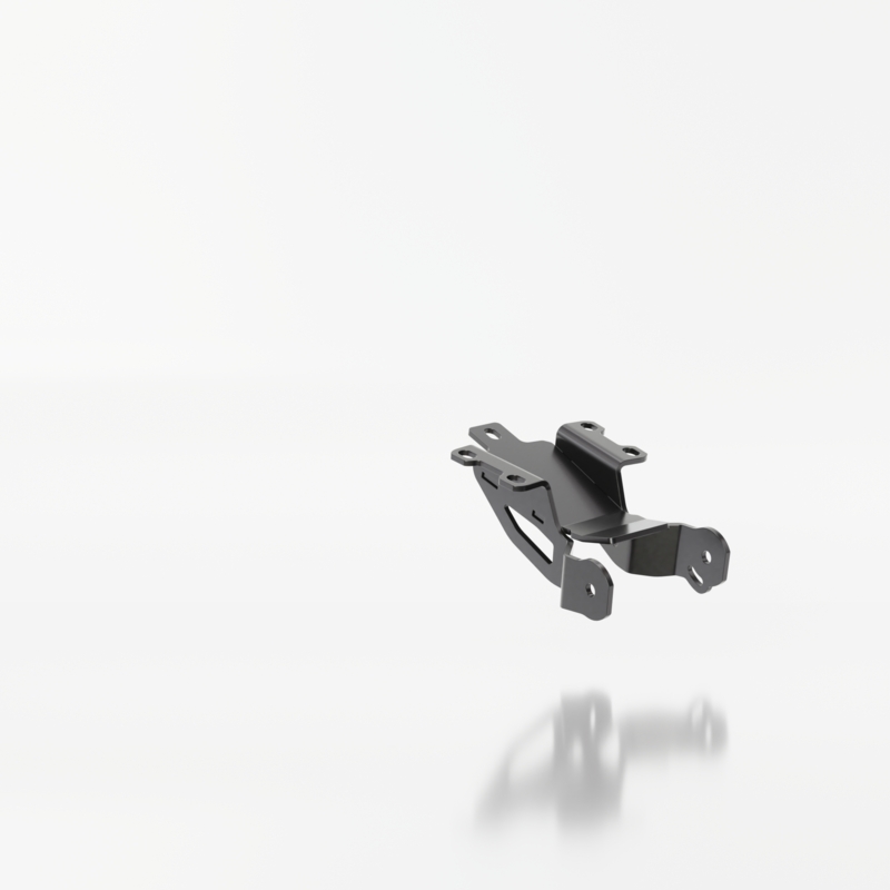 Numura zīmes turētājs ar apgaismojumu Highsider Akron RS PRO Yamaha MT-07 melns