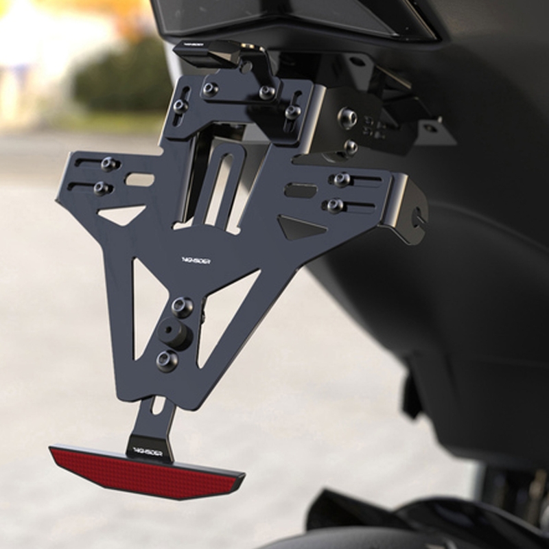 Numura zīmes turētājs ar apgaismojumu Highsider Akron RS PRO BMW S 1000 R melns
