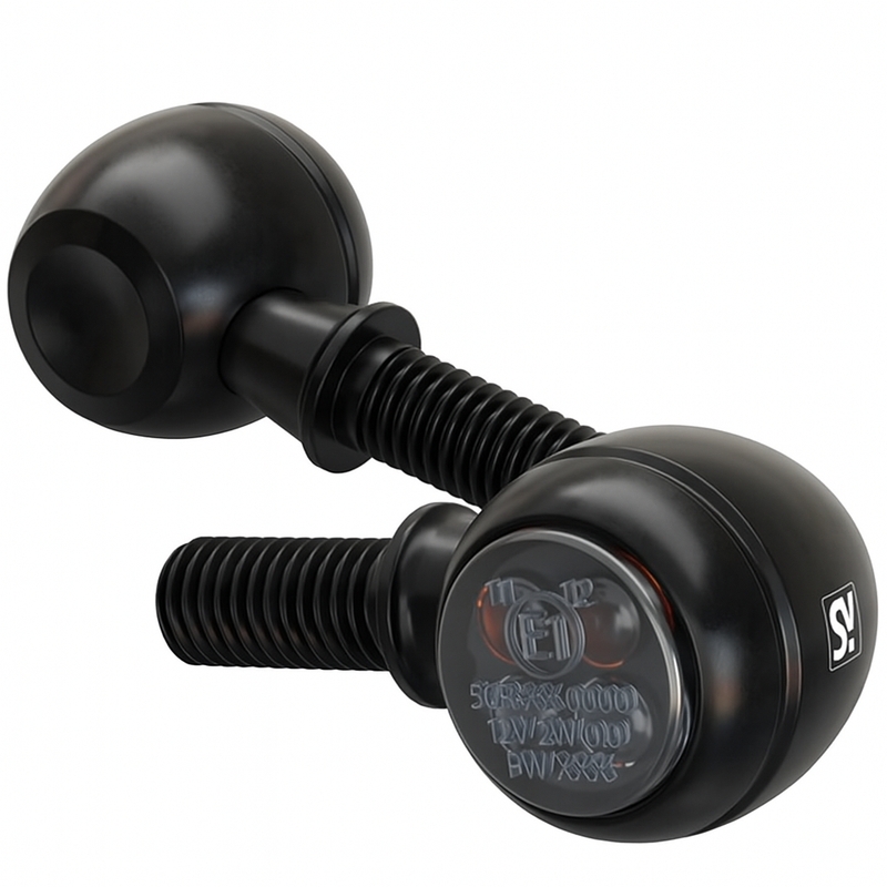 Highsider Smart Circula-S LED 2in1 melni motocikla bākugunis