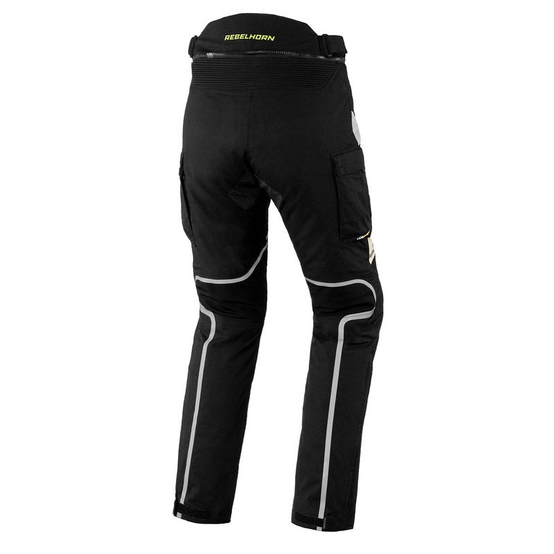 Sieviešu Rebelhorn Hardy II Grey-Black-Fluo Yellow motocikla bikses izpārdošana