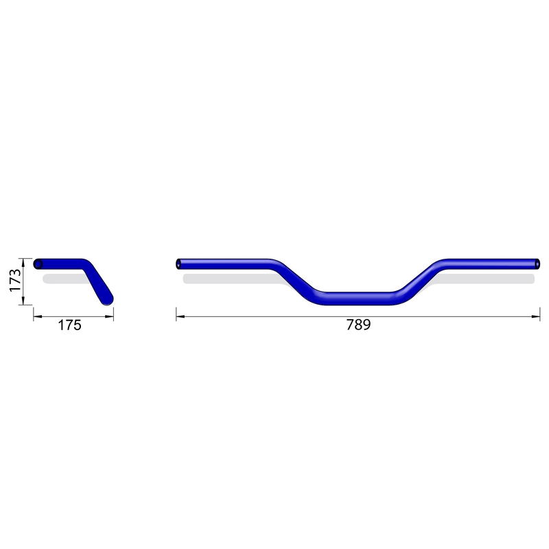 Highsider PRO X-Bar Naked Bike X02 melns