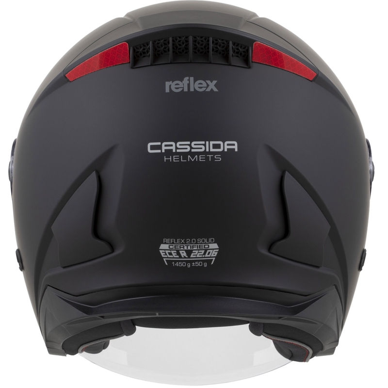 Cassida Reflex 2.0 Solid atvērtā moto ķivere matēta melna-tumši pelēka