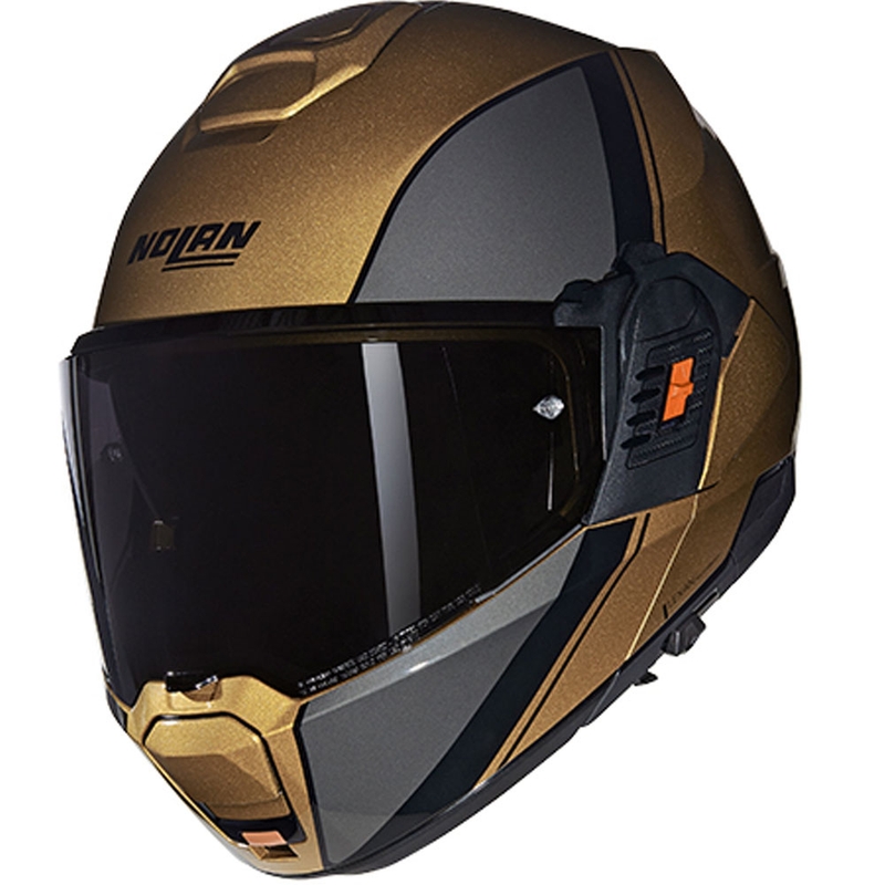 Flip-up motociklu ķivere Nolan N120-1 Verniciatura Speciale N-COM 342 smilšu melna