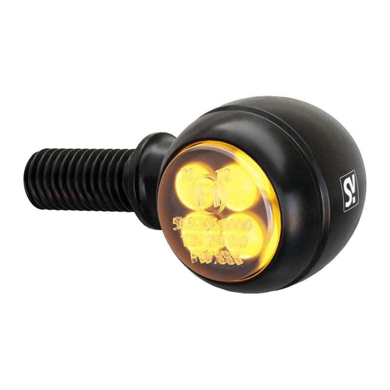 Highsider Smart Circula-S LED melni motociklu bākugunis