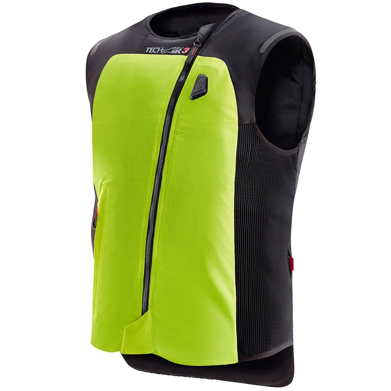 Alpinestars Tech-Air®3 V2 sistēmas fluo dzeltenā-melnā gaisa spilvenu veste