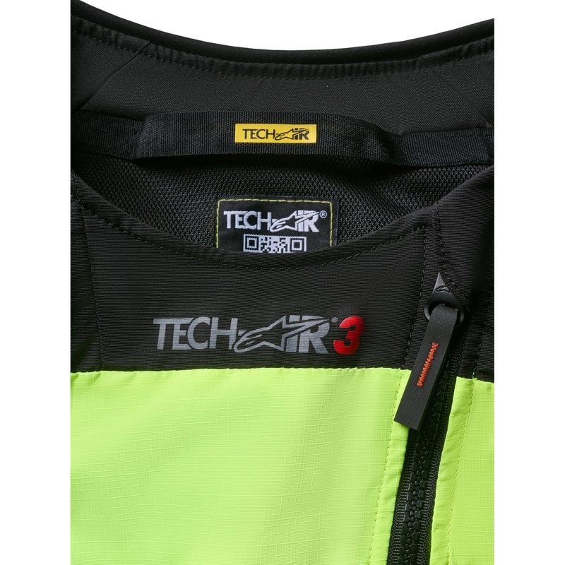 Alpinestars Tech-Air®3 V2 sistēmas fluo dzeltenā-melnā gaisa spilvenu veste